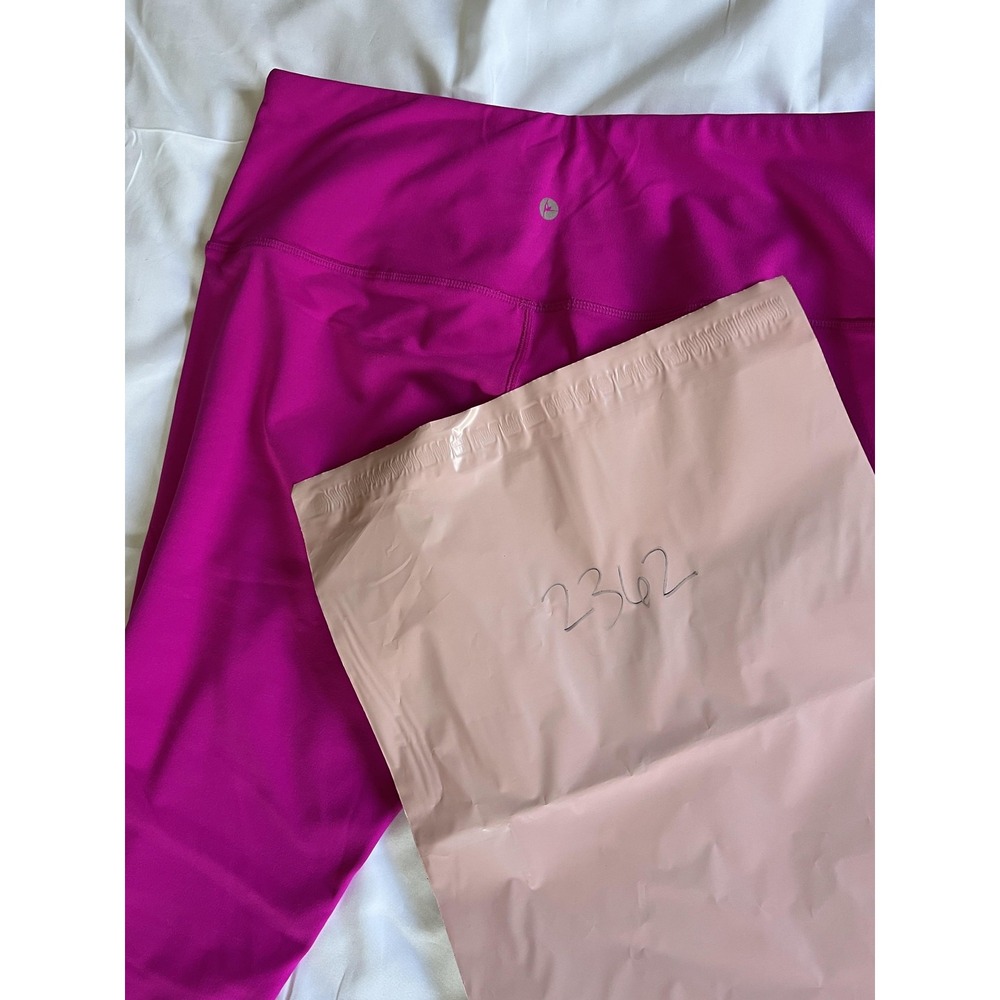 90 Degree by Reflex Leggings Womens XL Pink High Rise Yoga Pants Athletic Gym - Picture 9 of 9